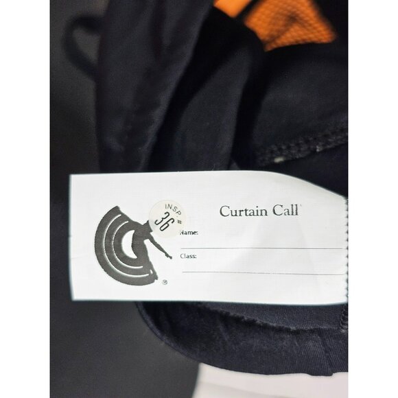 Curtain Call Black Mesh Size Adult Small Halter Dance Costume Top - Picture 9 of 12